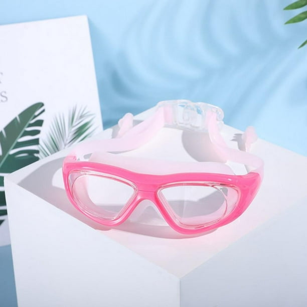 Adult Anti-fog UV Silicone Swim Glasses Diving Swimming Goggles With Earplugs 